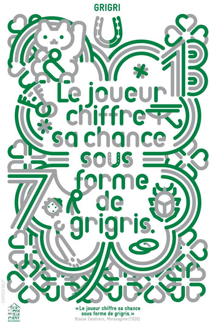 affiche pour le mot Grigri