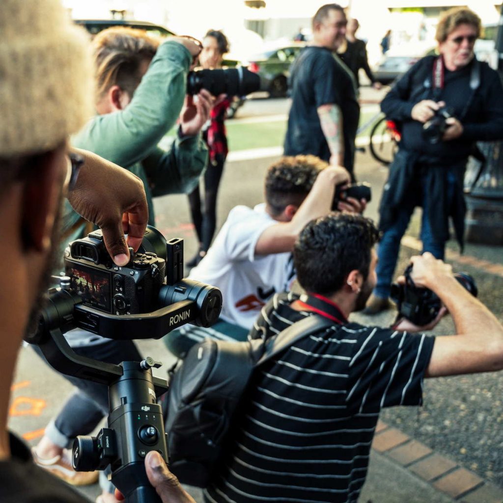 Foule de photographes