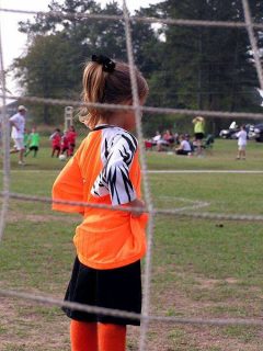 Jeune footballeuse