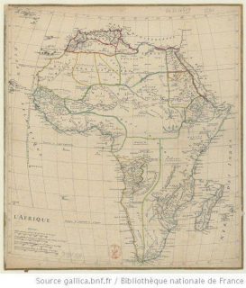 Carte de l'Afrique de d'Anville, 1750