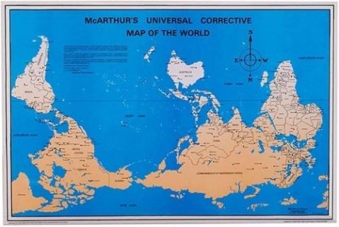 Carte du monde de Stuart Mc Arthur