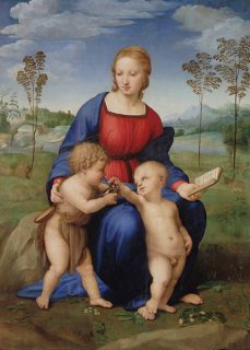 Vierge au chardonneret par Raphael