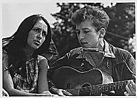 Photo de Bob Dylan et Joan Baez