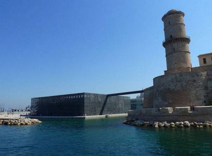 Prise de vue sur le MuCEM, à Marseille