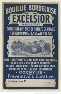 Affiche pour la bouillie bordelaise Excelsior