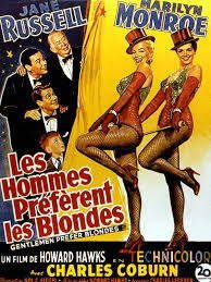 affiche du film Les hommes préfèrent les blondes