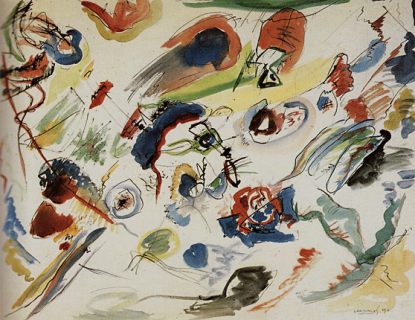 Première aquarelle abstraite, par Kandinski