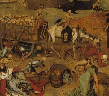 Détail du tableau « Le triomphe de la Mort » par Pieter Brueghel