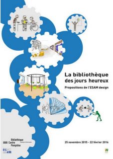 Affiche de la Bibliothèque des jours heureux par l'ESAM design