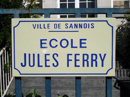 panneau de l'école Jules Ferry à Sannois