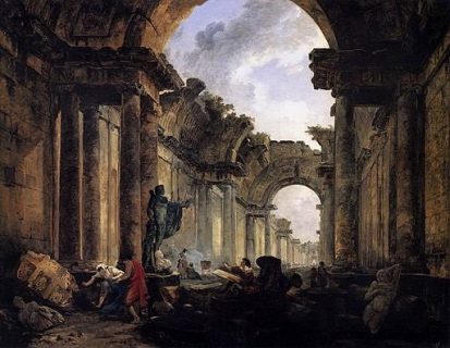 Ruines peintes par Hubert Robert