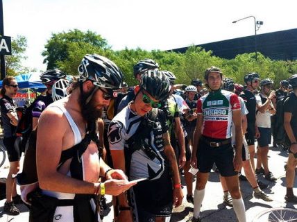 Groupe de coursiers lors du CMWC à Chicago en 2012