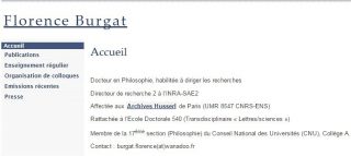 vers le site de la philosophe Florence Burgat