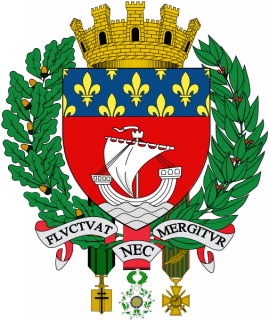 Blason de Paris avec la devise Fluctuat nec mergitur