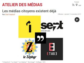 vers l'émission de radio Les médias citoyens existent déjà