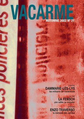 Vacarme - Jean-Pierre Guillard, Bernique, journal d'une anosmie, 2002