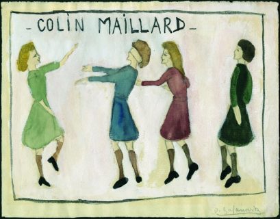 Enfants jouant à colin-maillard