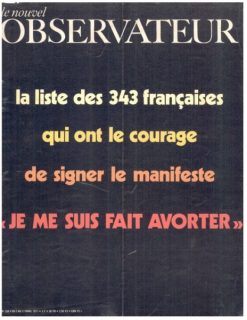 Couverture du Nouvel Observateur sur le Manifeste des 343