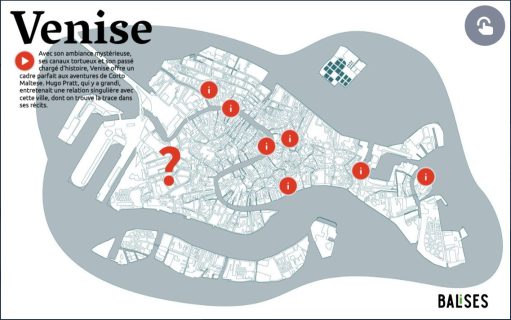 Carte interactive de Venise